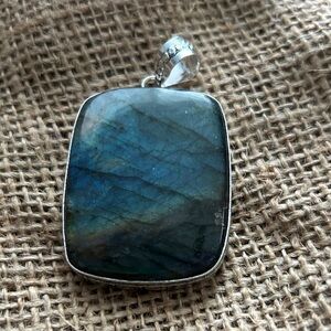 Large labradorite Pendant Necklace